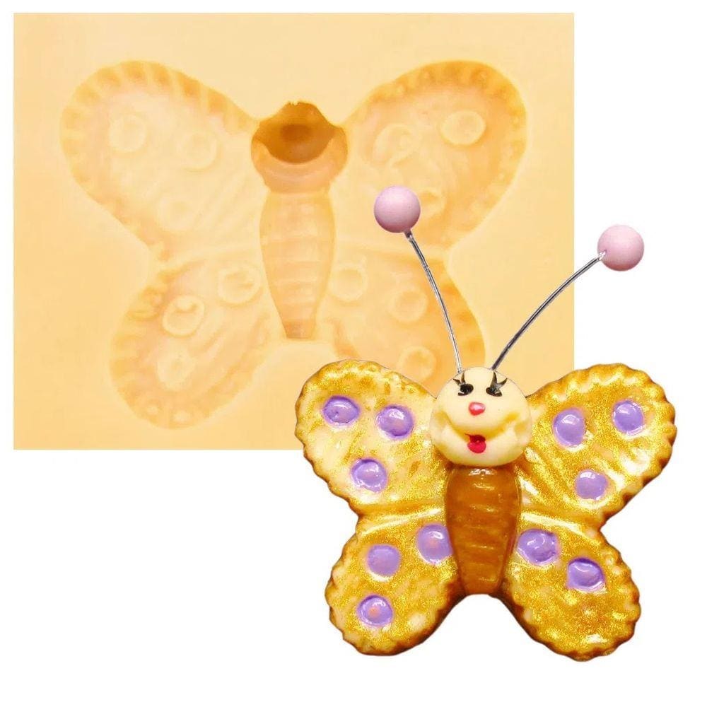 Molde De Silicone Borboleta, Jardim, Resina, Confeitaria, Biscuit Molds Planet