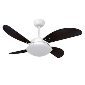 Ventilador Teto Volare Branco Vd300 Fly 4Pás Tabaco - 127V