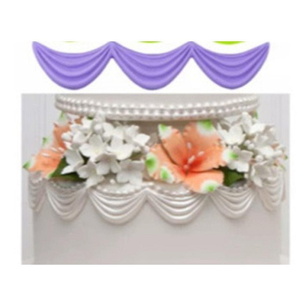 Molde De Silicone Arabesco -Saia De Bolo