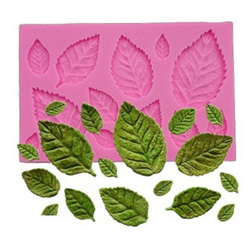Molde De Silicone Folhas