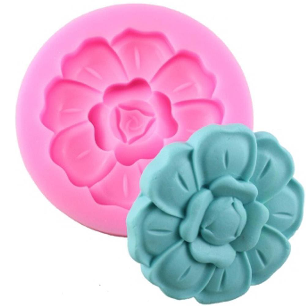 Molde De Silicone Flor Decorar