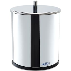 Lixeira Inox Com Tampa Brinox Lixeira Para Banheiro Cozinha