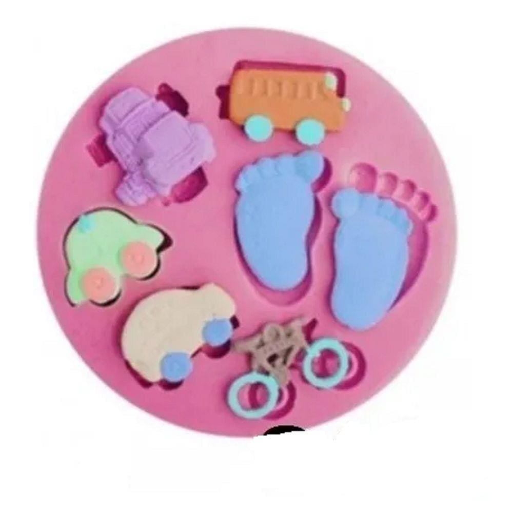 Molde De Silicone Cha De Bebe