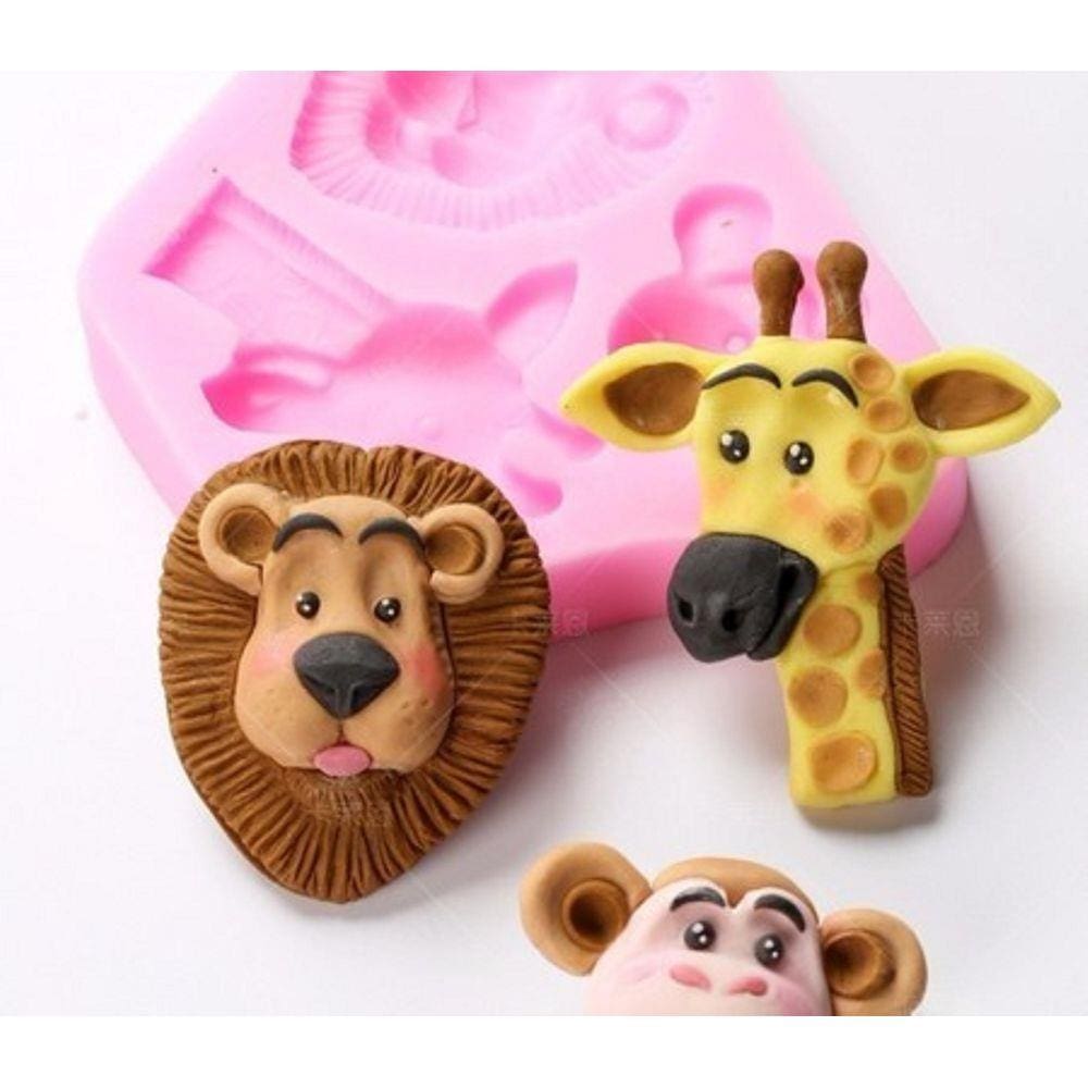 Molde De Silicone Rosto  Safari