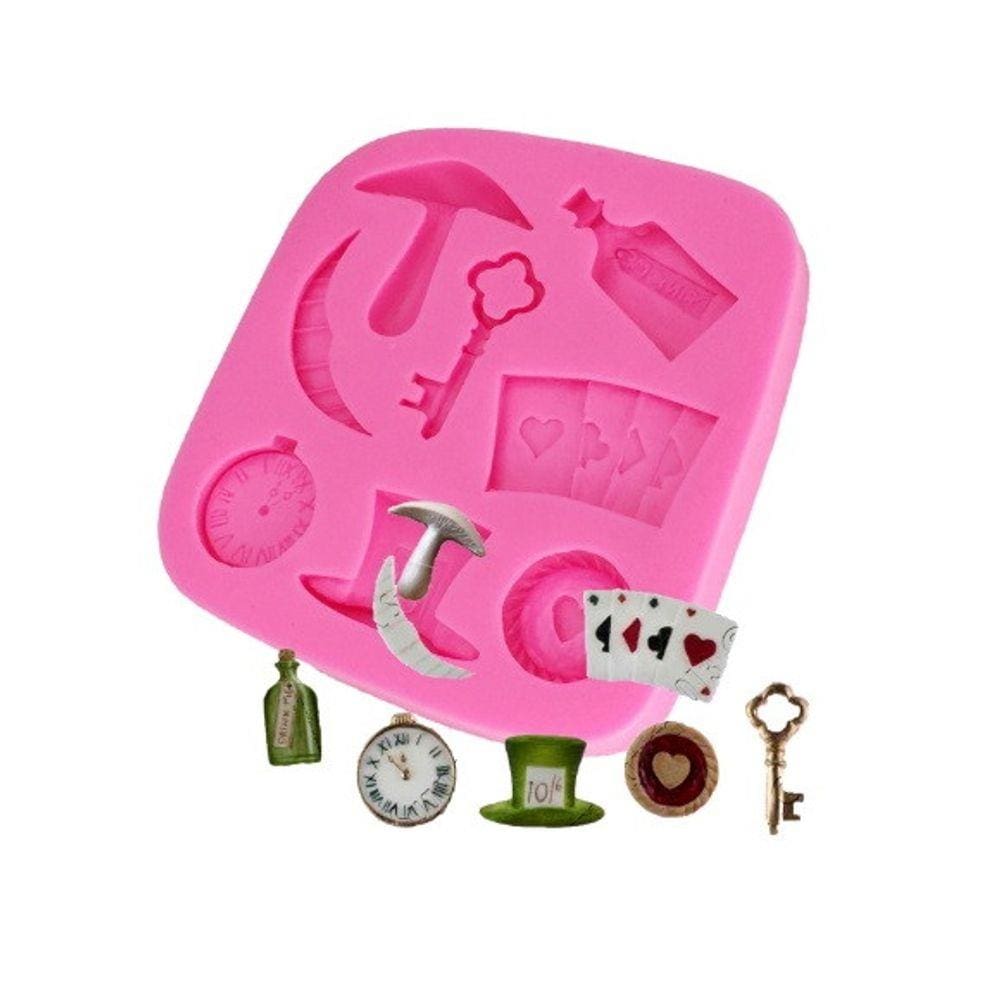 Molde De Silicone Alice Maravilha