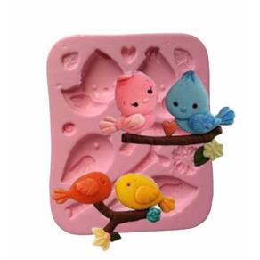 Molde De Silicone Pássaros