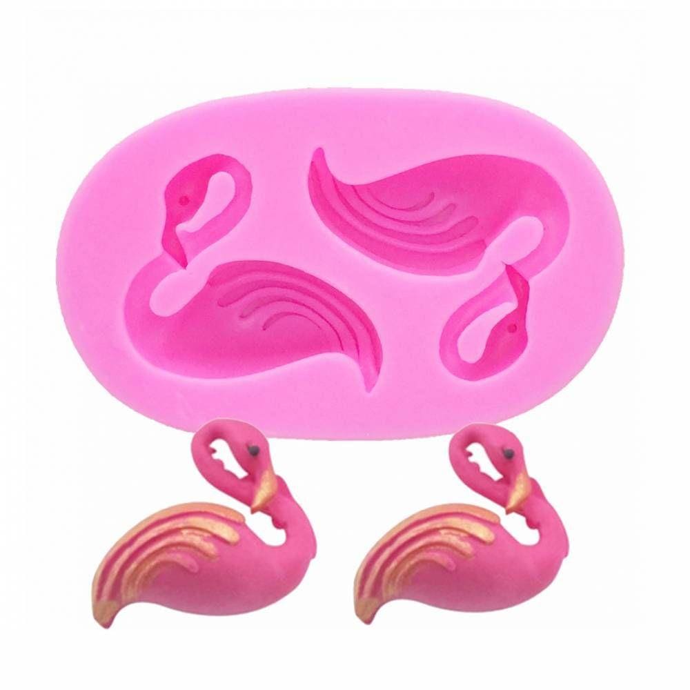 Molde De Silicone Flamingos