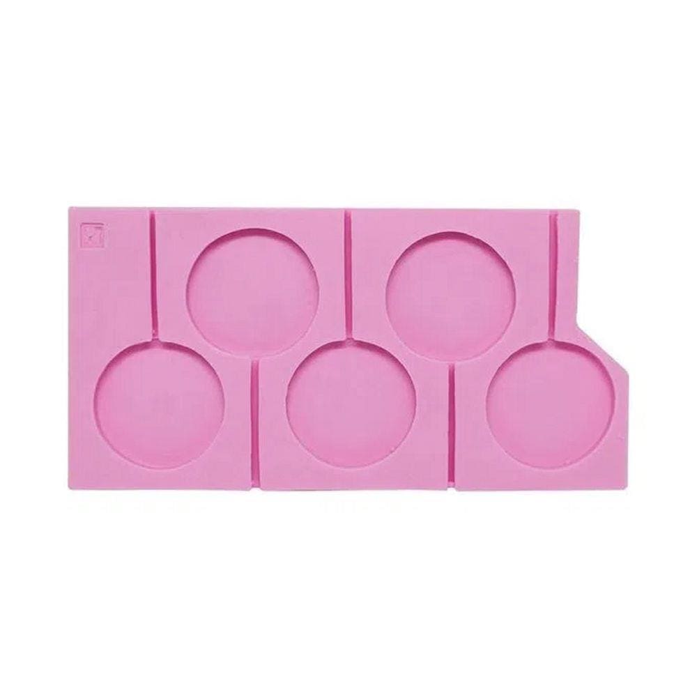 Molde De Silicone Pirulito C/5