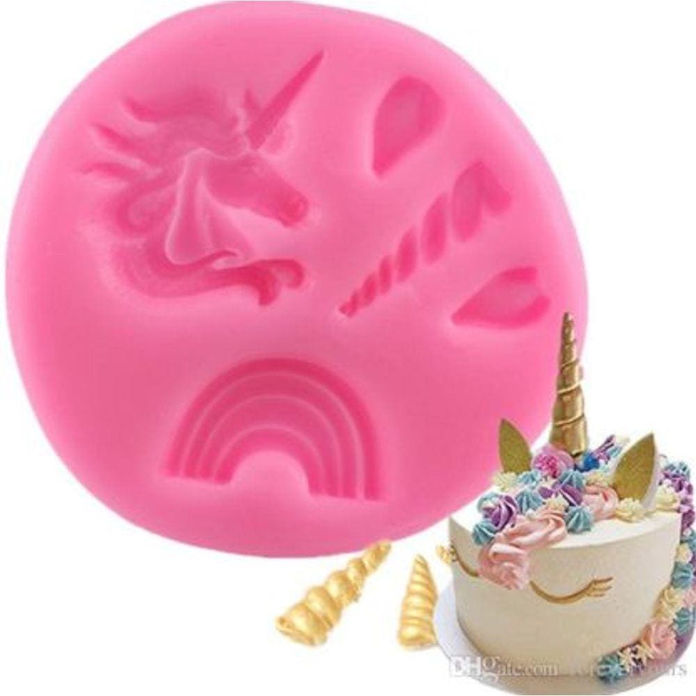 Molde De Silicone Chifres De Unicórnio