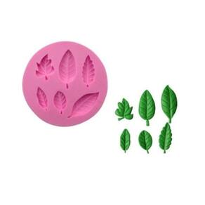 Molde De Silicone Folhas