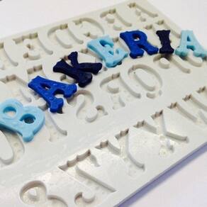 Molde De Silicone Alfabeto