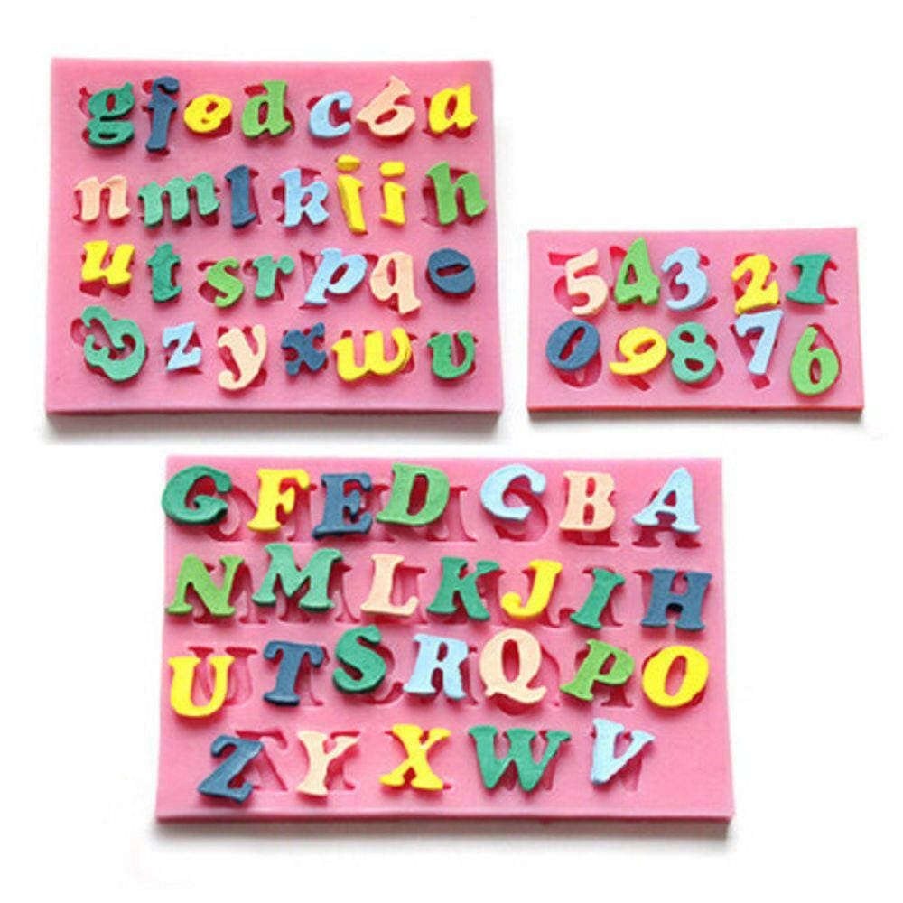 Molde De Silicone Alfabeto E Números