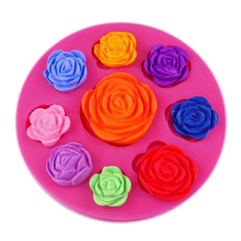 Molde De Silicone Rosas