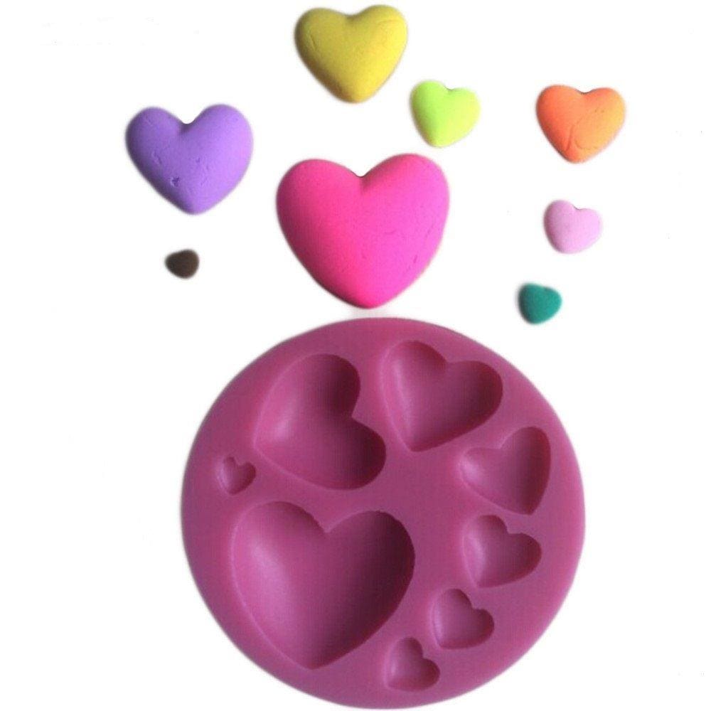 Molde De Silicone Corações
