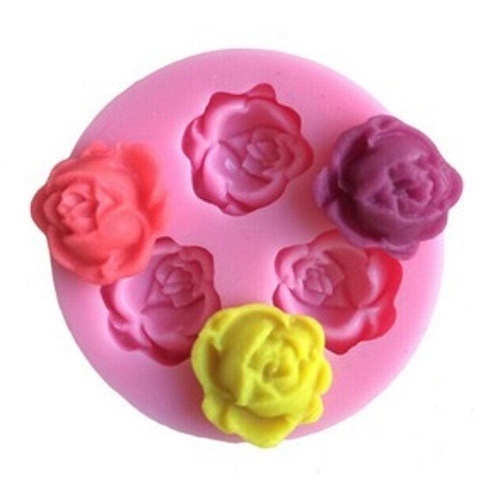 Molde De Silicone Mini Rosas