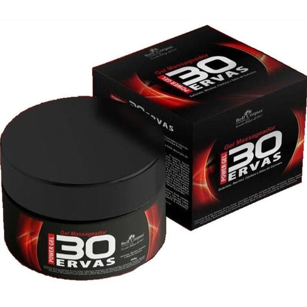 Kit 3 Gel Massageador Power 30 Ervas Super Com 300G