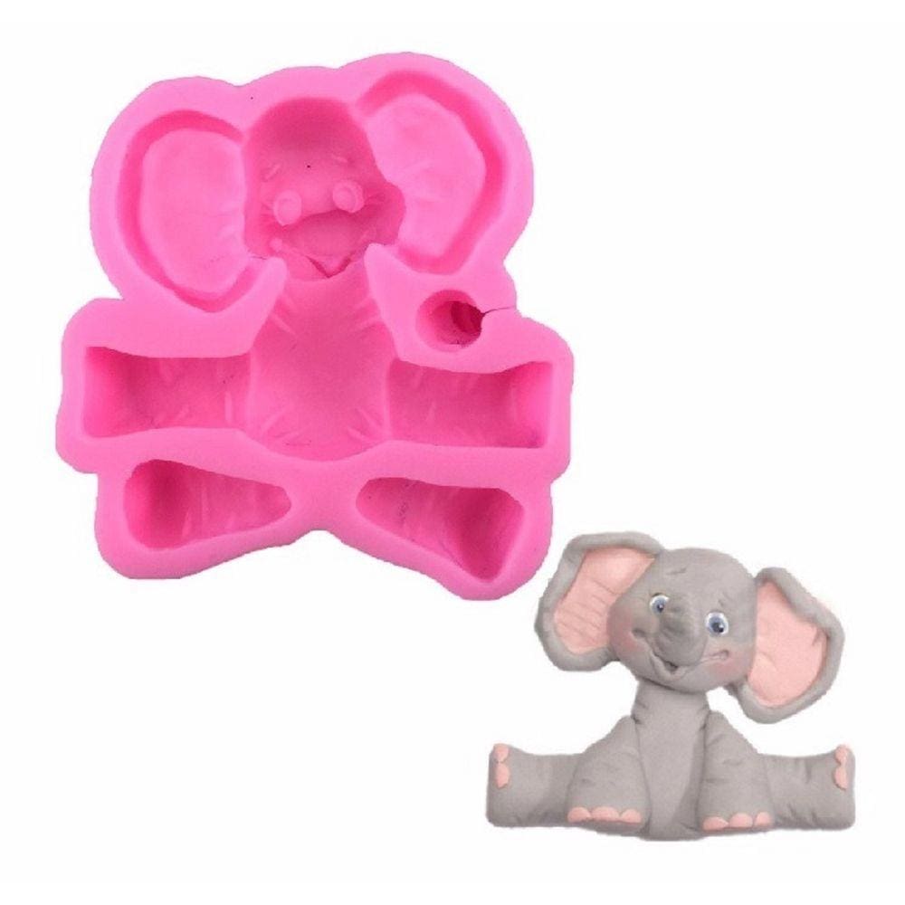 Molde De Silicone Elefante