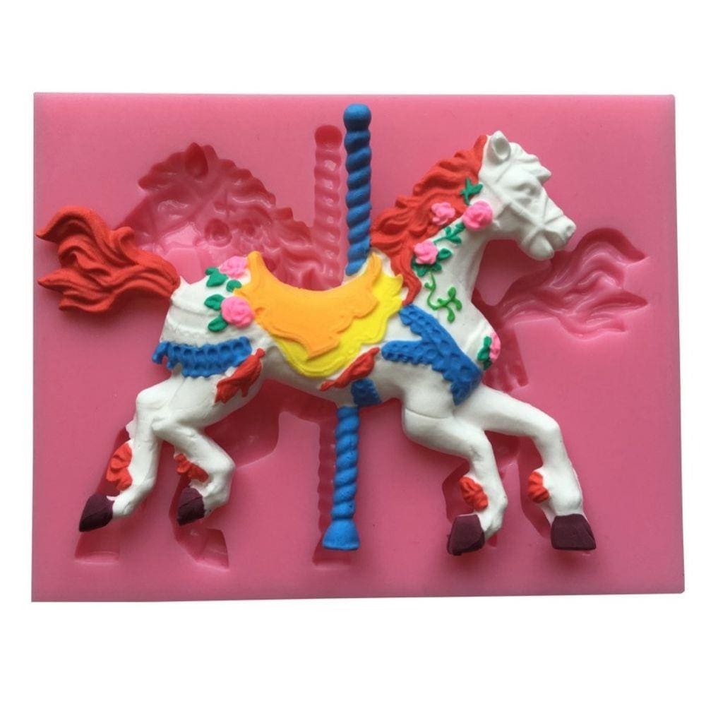 Molde De Silicone Carrossel