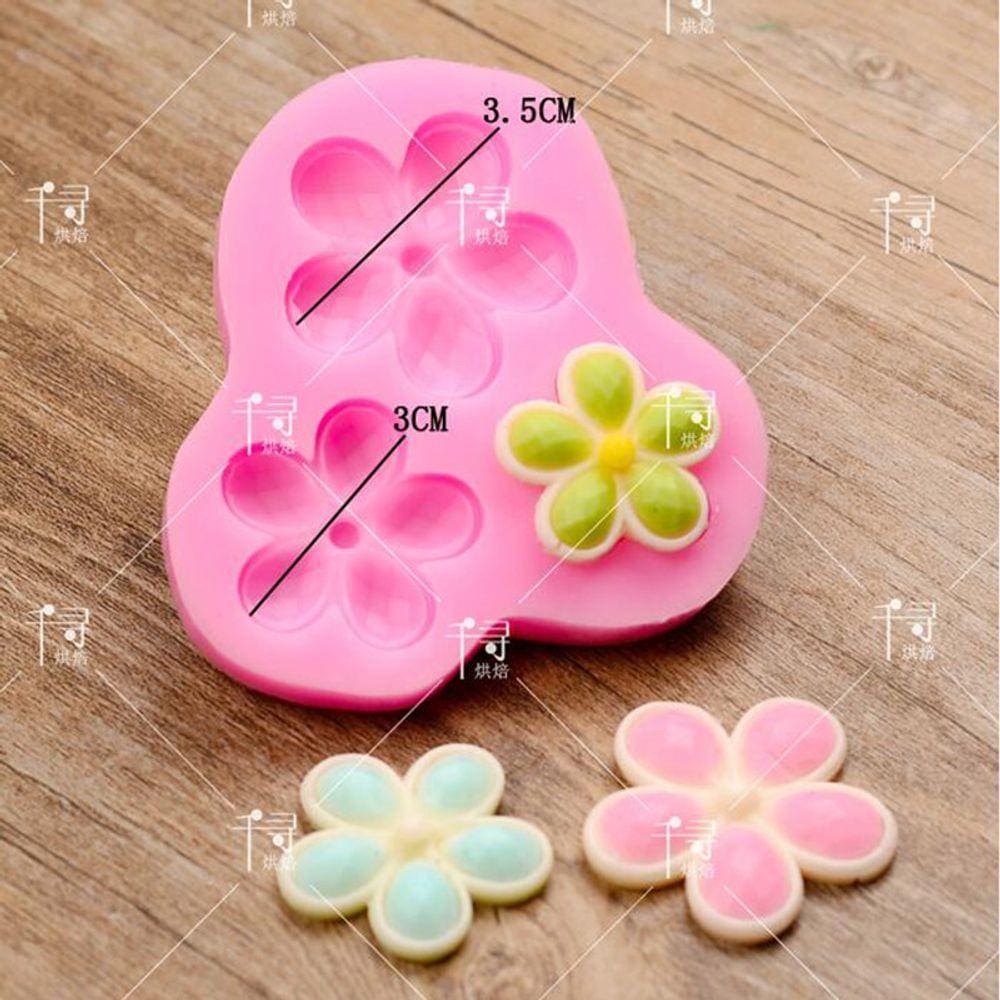 Molde De Silicone Mini Flores
