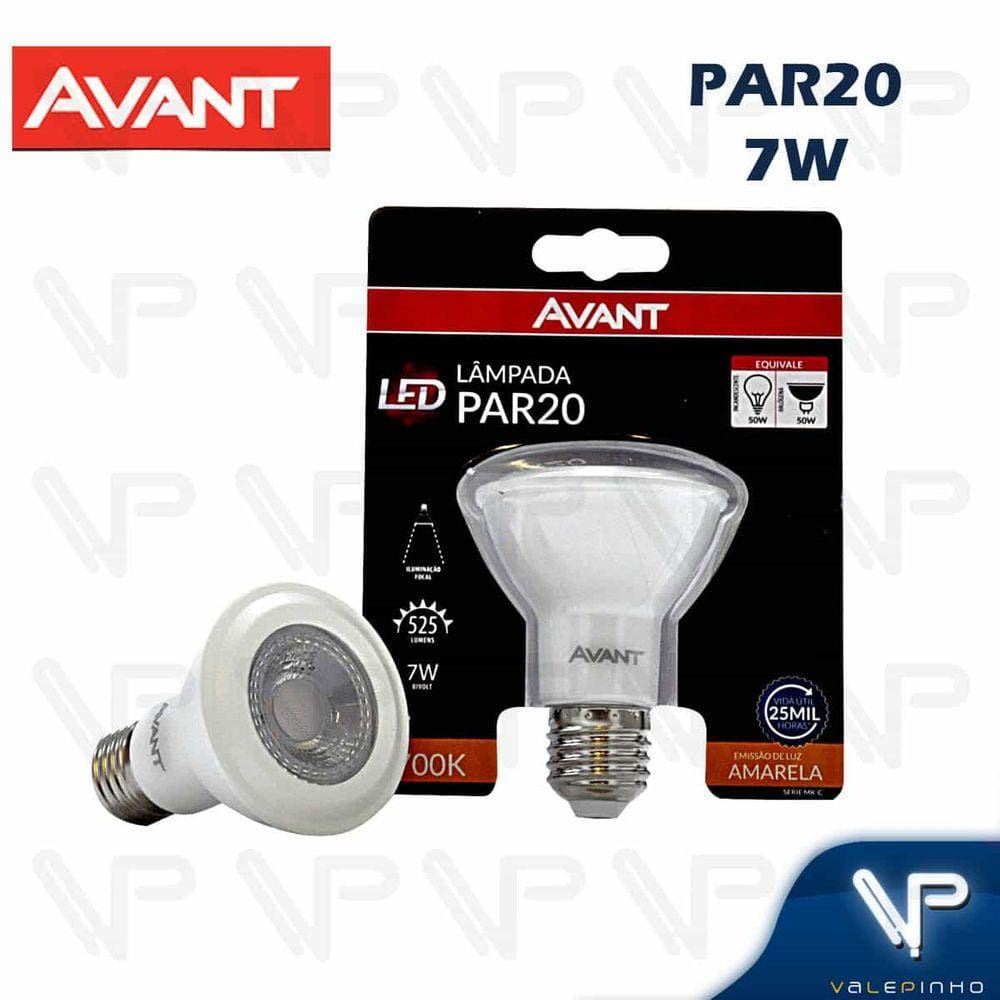 Lâmpada Led Par20 7W 3000K(Branco Quente)E27 Bivolt
