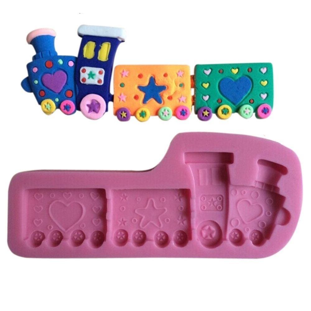 Molde De Silicone Trem