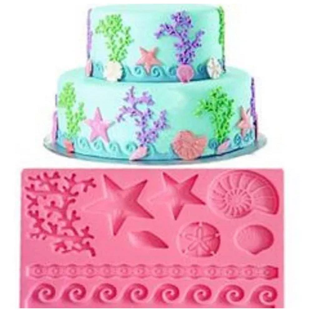 Molde De Silicone  Fundo Do Mar