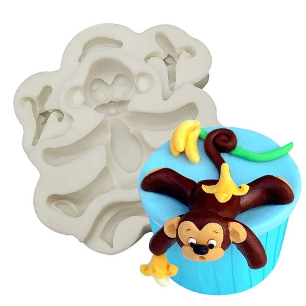 Molde De Silicone Macaco