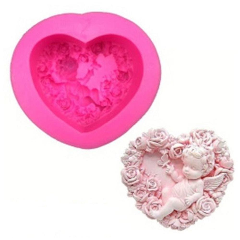 Molde De Silicone Anjo Com Arranjo