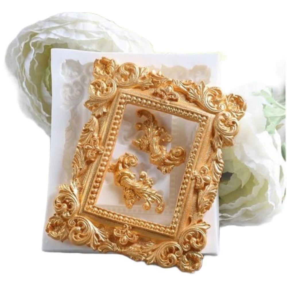 Molde De Silicone Moldura