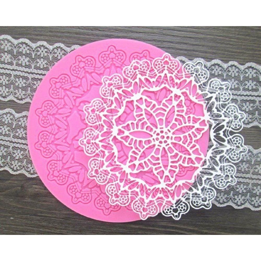 Molde De Silicone Renda