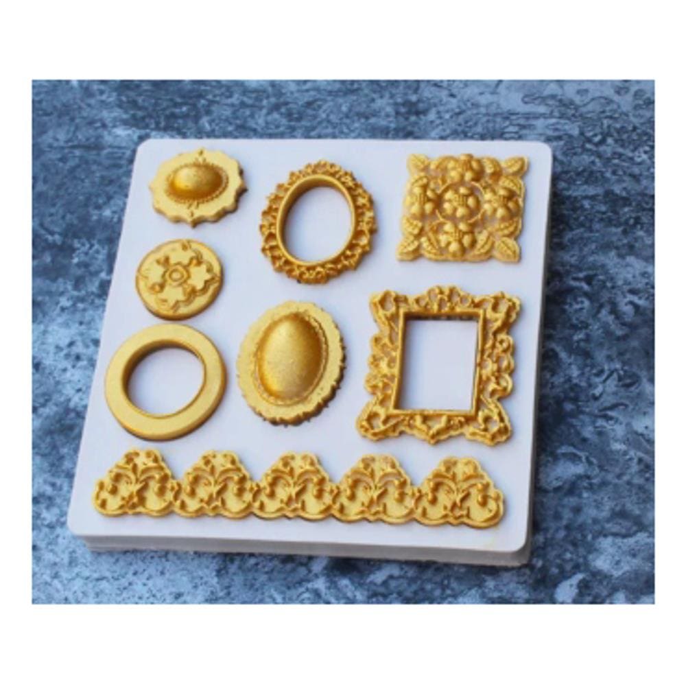 Molde De Silicone Moldura