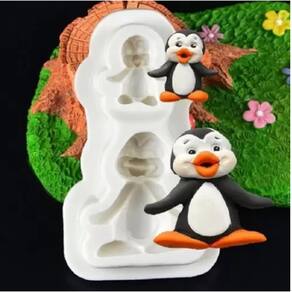 Molde De Silicone Pinguin