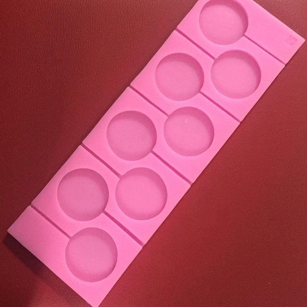 Molde De Silicone Pirulito C/8