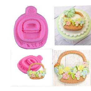 Molde De Silicone Cesta