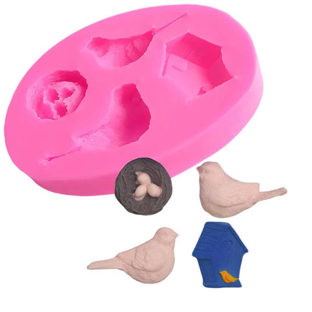 Molde De Silicone Passarinho