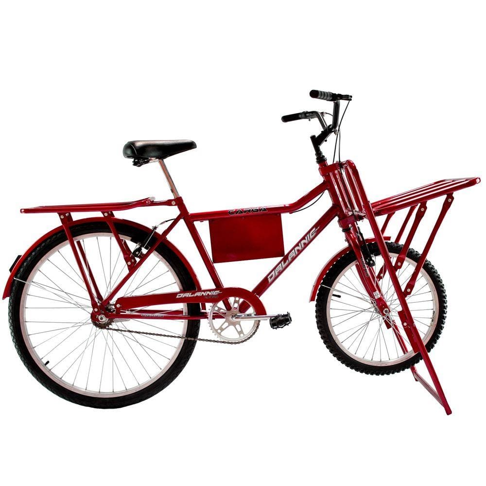 Bicicleta Dalannio Bike Carga Aro 26 Rígida 1 Marcha - Vermelho