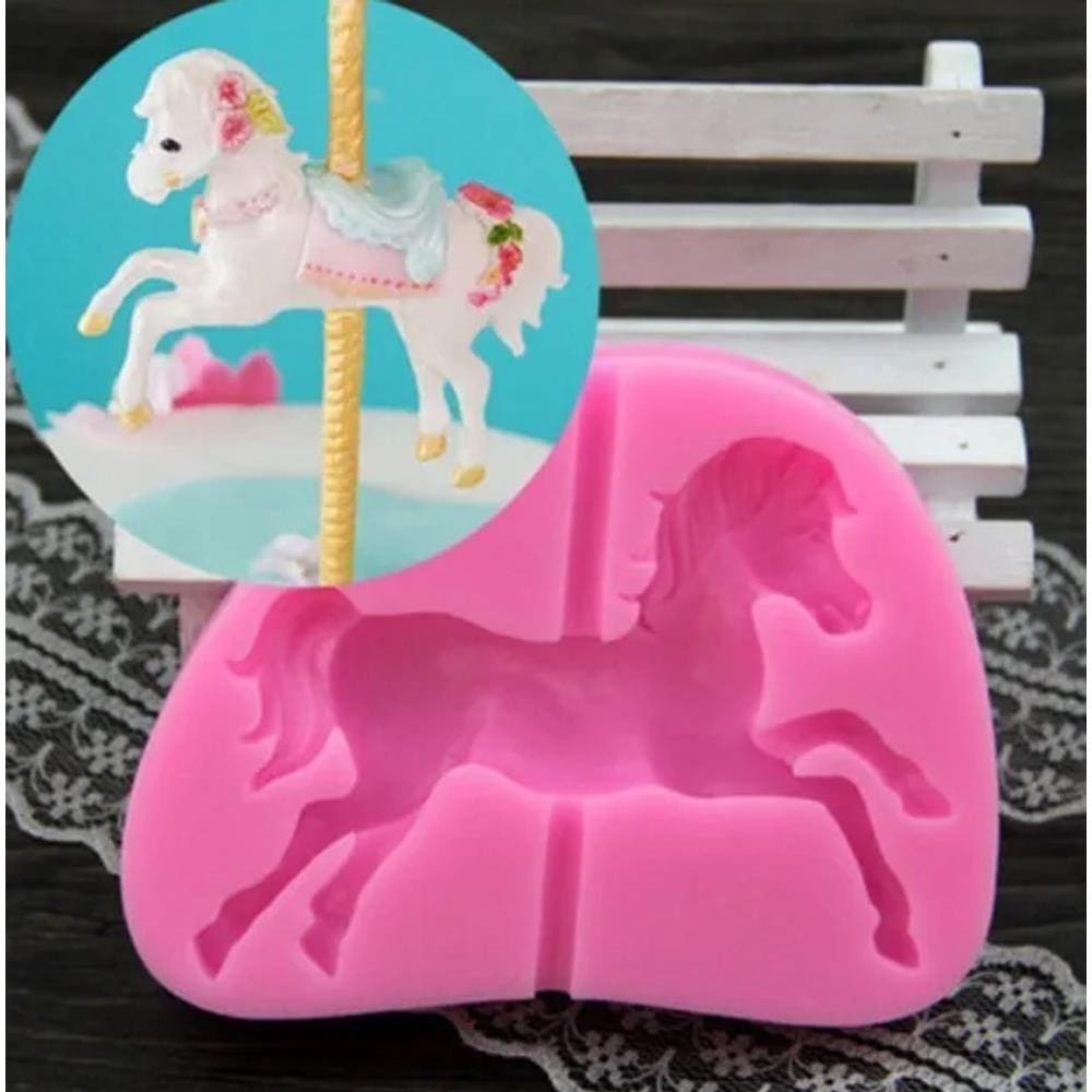 Molde De Silicone Carrossel