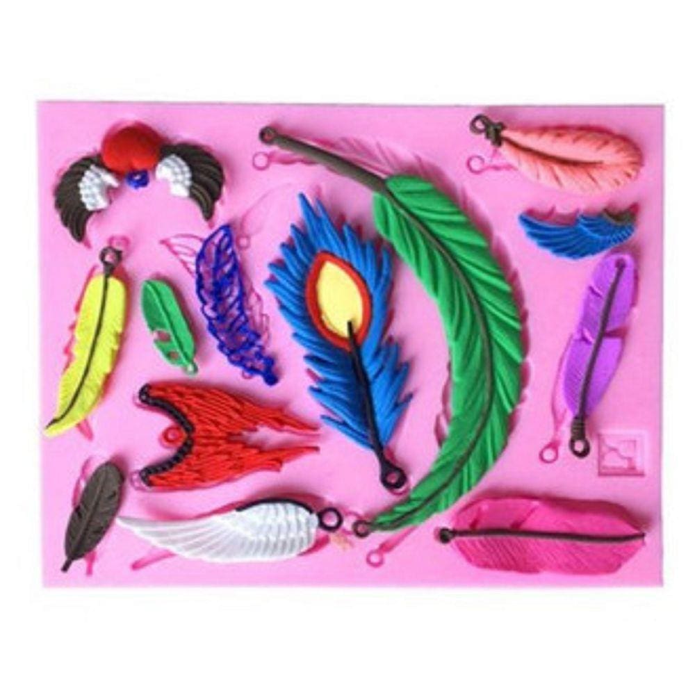 Molde De Silicone Penas