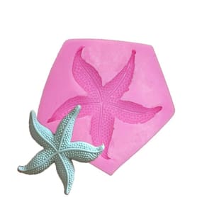 Molde De Silicone Estrela Do Mar, Fundo Do Mar