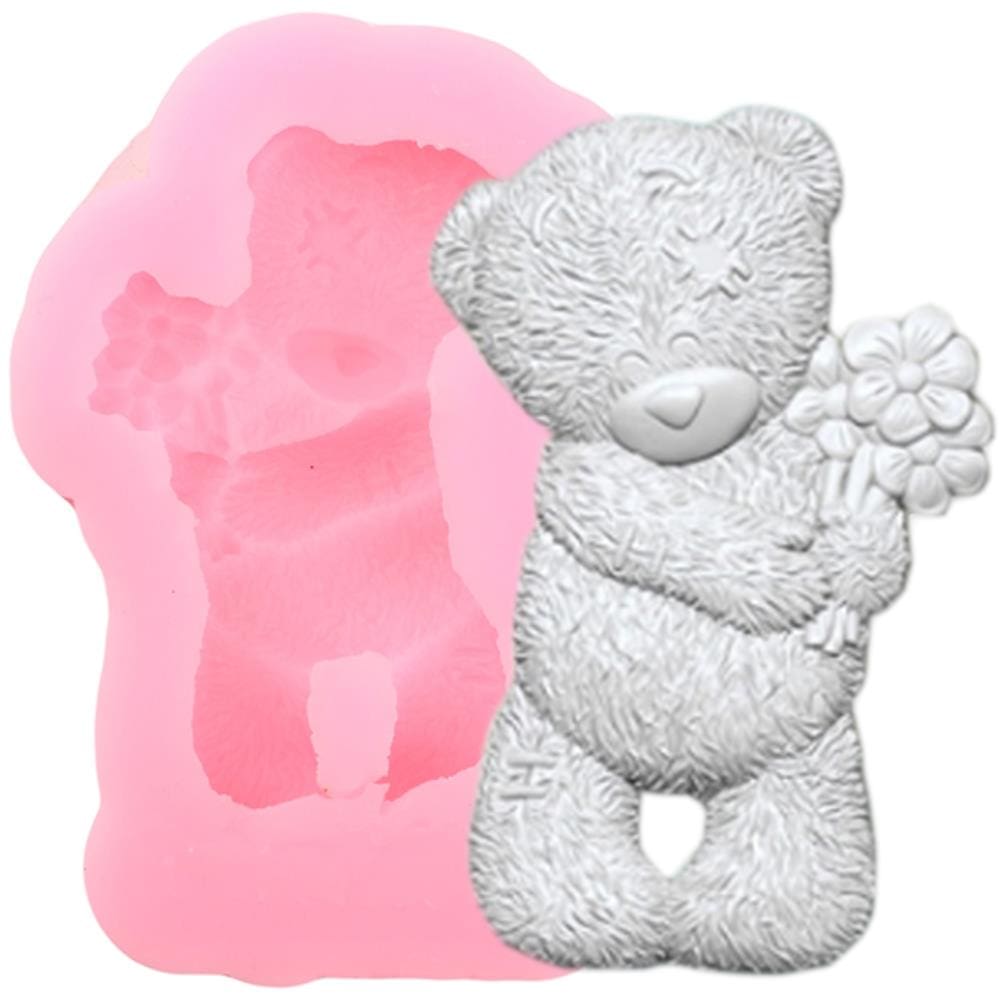 Molde De Silicone Urso
