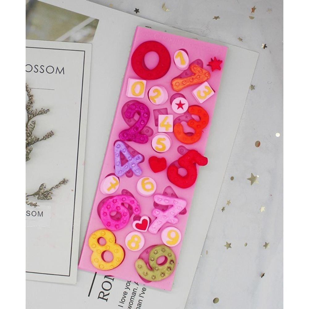 Molde De Silicone Numeros