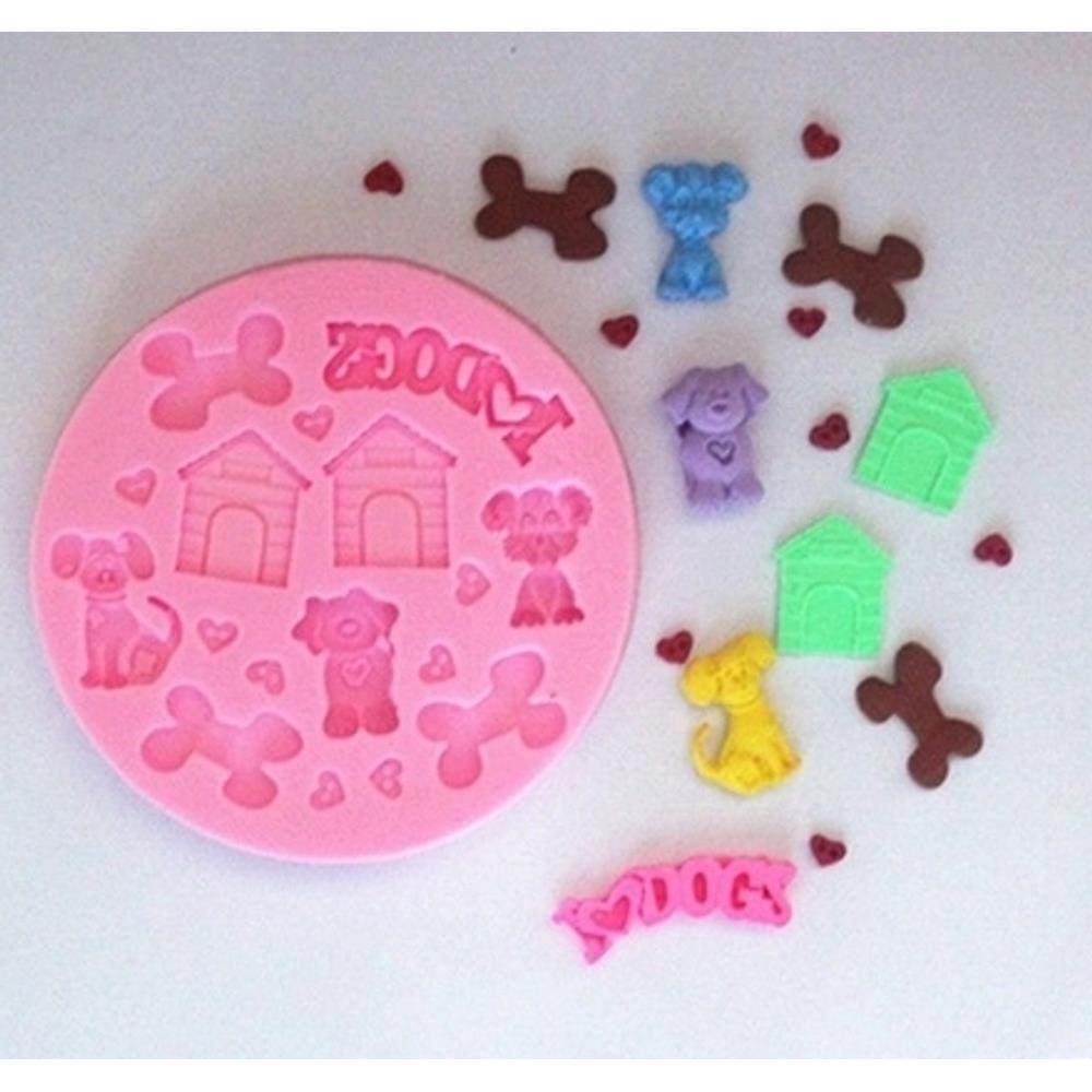 Molde De Silicone Cachorro, Ossos