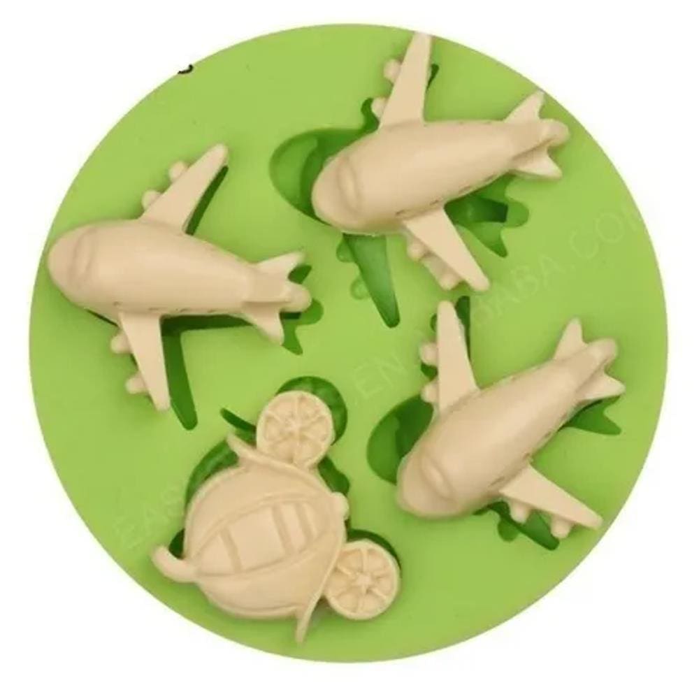 Molde De Silicone Avião, Carruagem