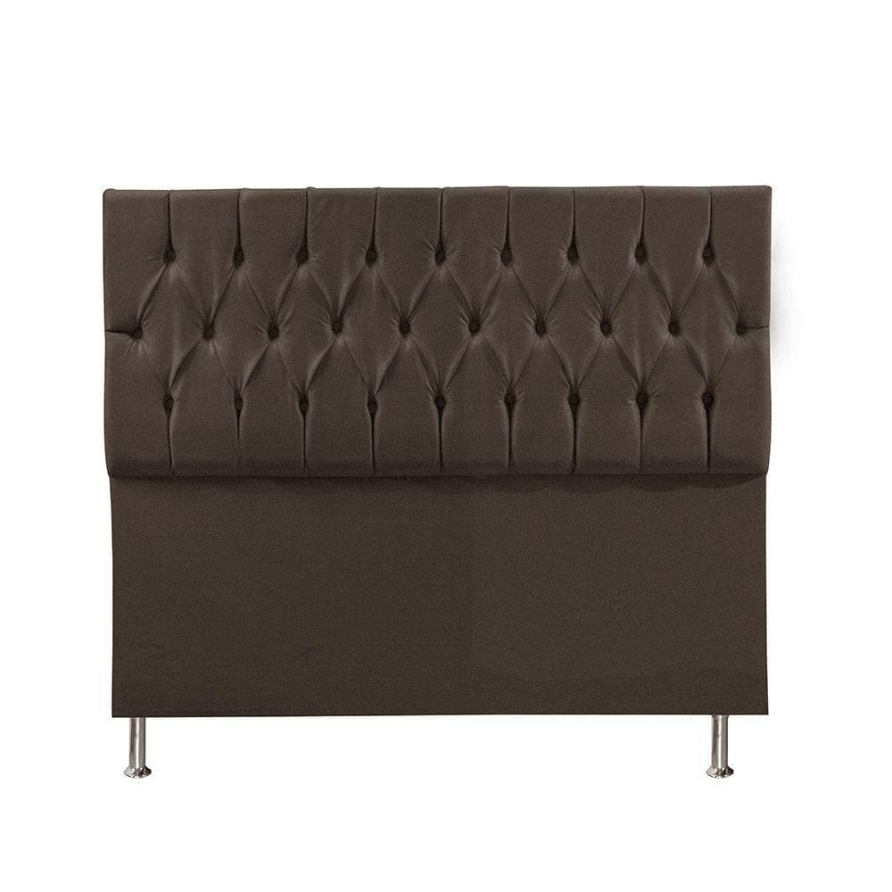 Cabeceira Solteiro 0,90m Madrid Suede Marrom