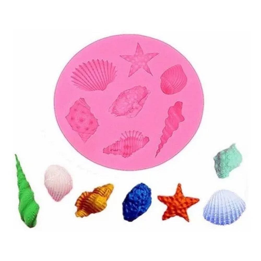 Molde De Silicone Fundo Do Mar