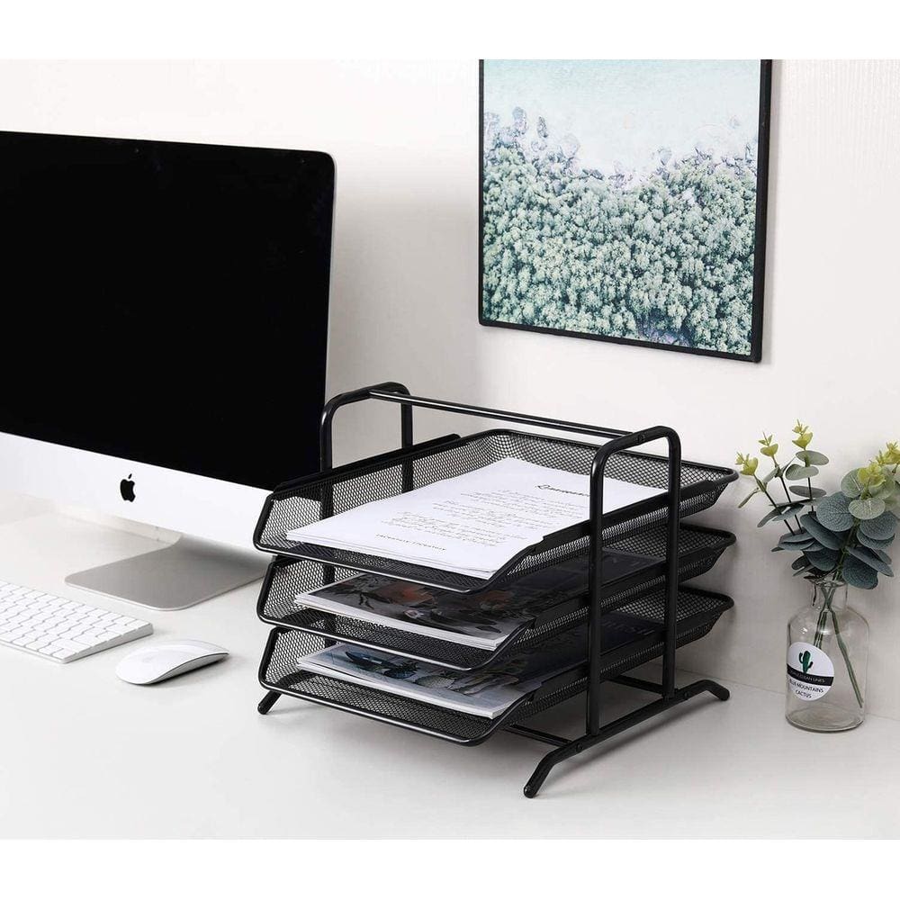 Organizador de Escritório Aramado P/ Revistas e Documentos