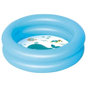 Banheira Inflável Redonda Mor 28L azul