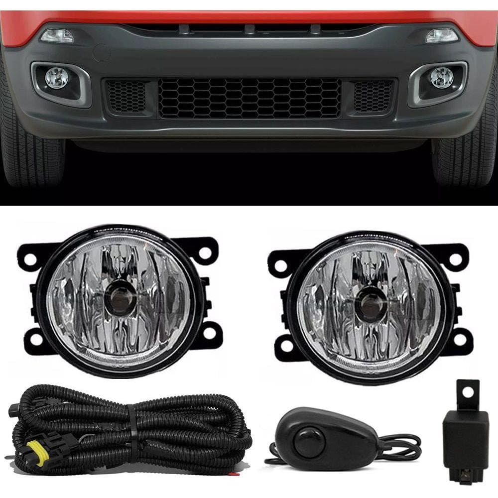 Kit Farol de Milha Neblina Jeep Renegade - Interruptor Alternativo
