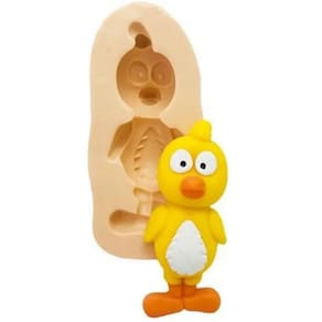 Molde De Silicone Galinha Pintadinha, Pintinho Amarelinho, Resina, Confeitaria, Biscuit Molds Planet