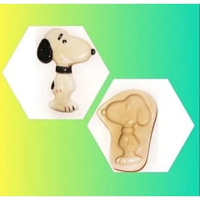 Molde De Silicone Snoopy Corpo, Resina, Confeitaria, Biscuit Molds Planet